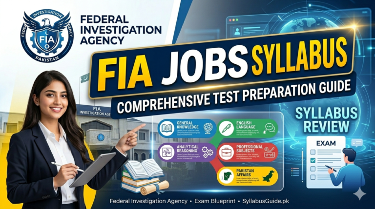 FIA Test Syllabus 2026: Subject-Wise Marks Distribution