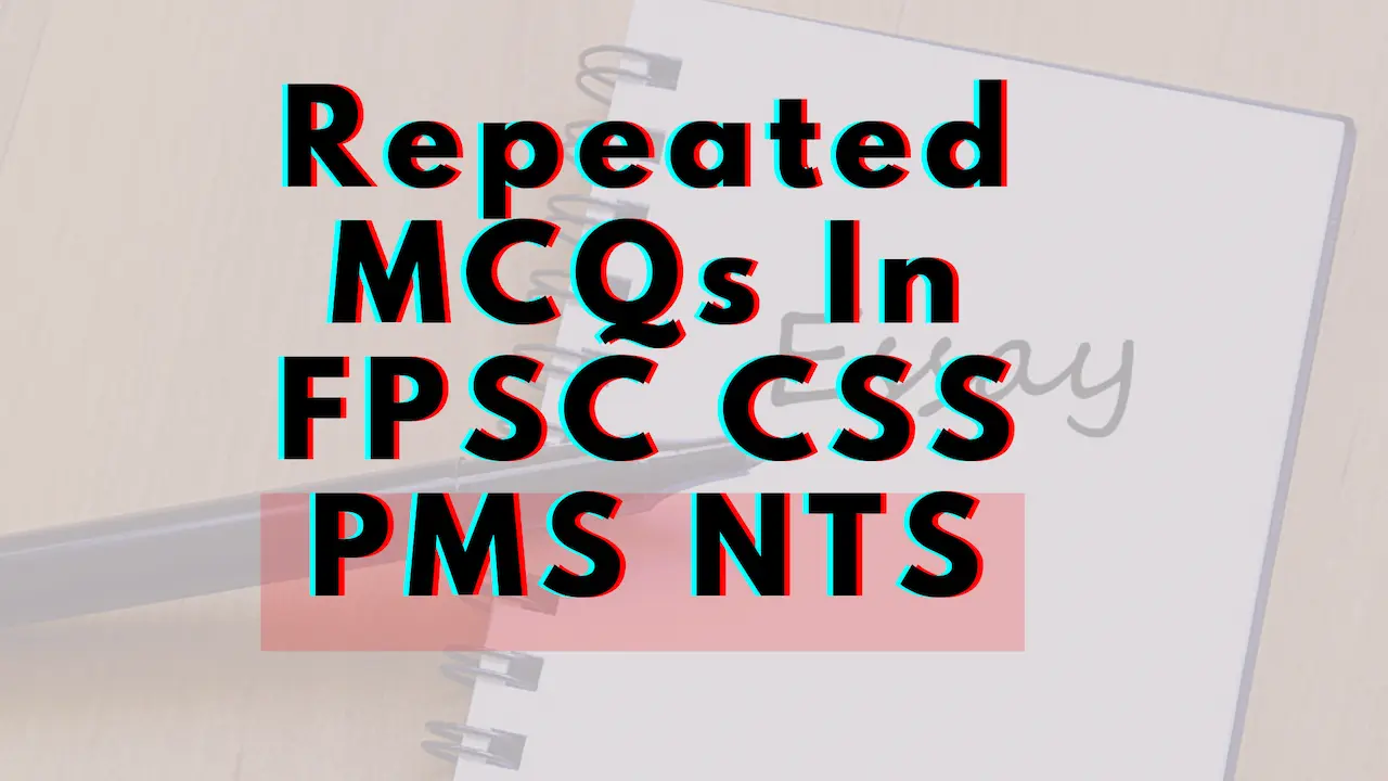 FPSC MCQs Practice in Pakistan