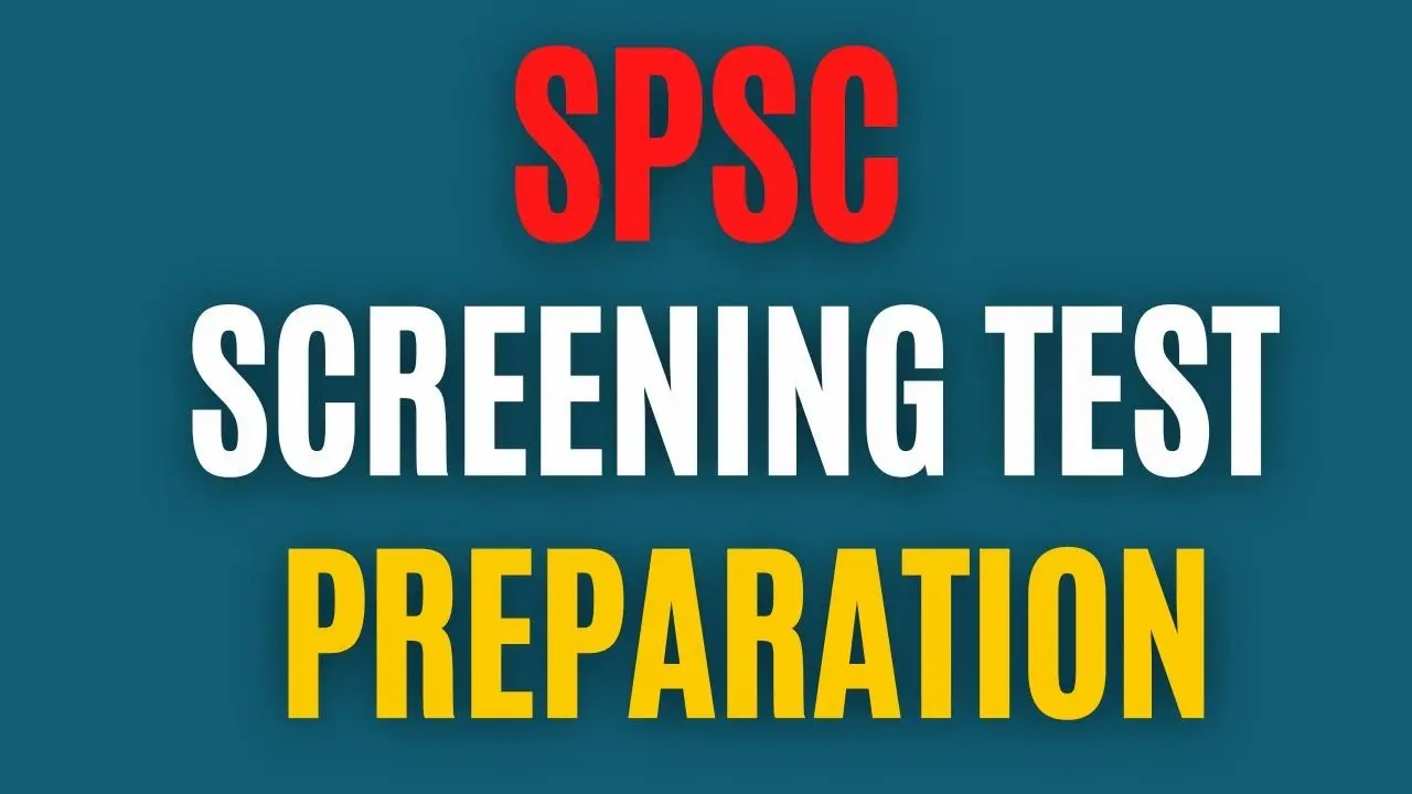 SPSC MCQs Preparation