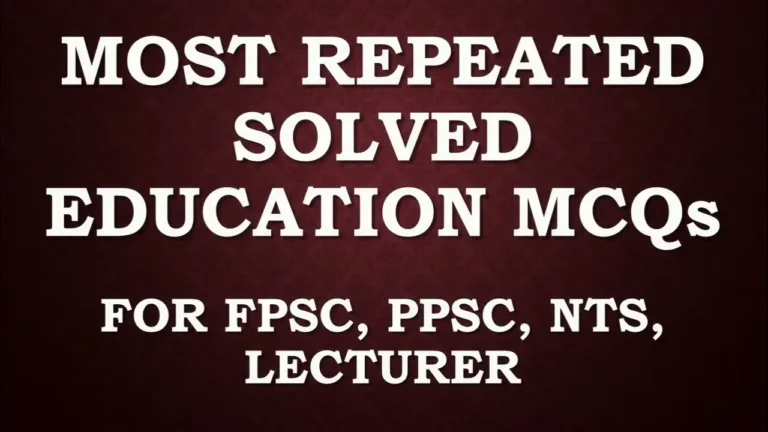 PPSC One Paper MCQs 2026: 500 Most Important Questions with Answers