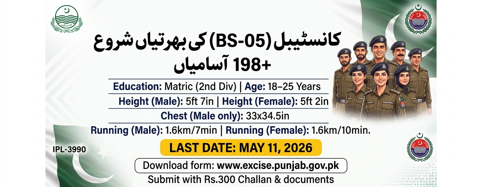 Punjab Excise & Taxation Department Constable Jobs 2026 – Online Application
