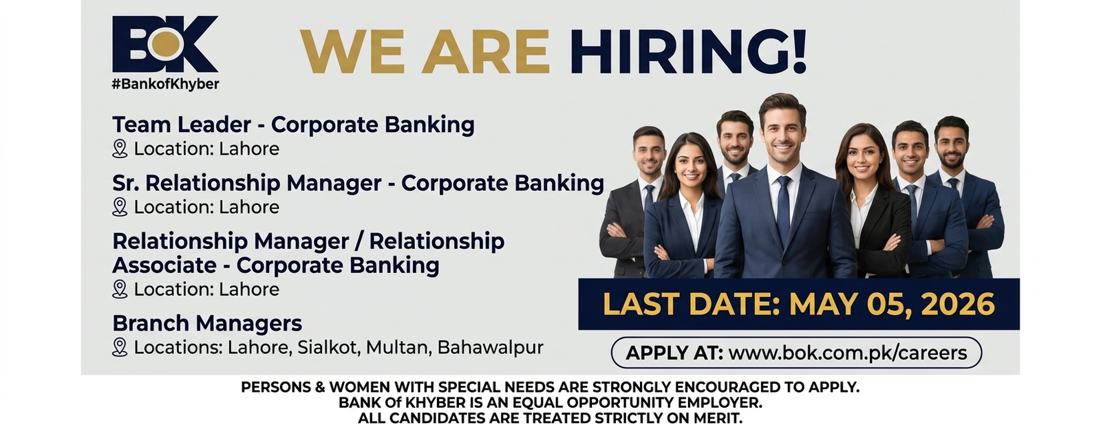 Bank of Khyber (BOK) Jobs 2026 – Online Applications for Branch Manager & Team Leader